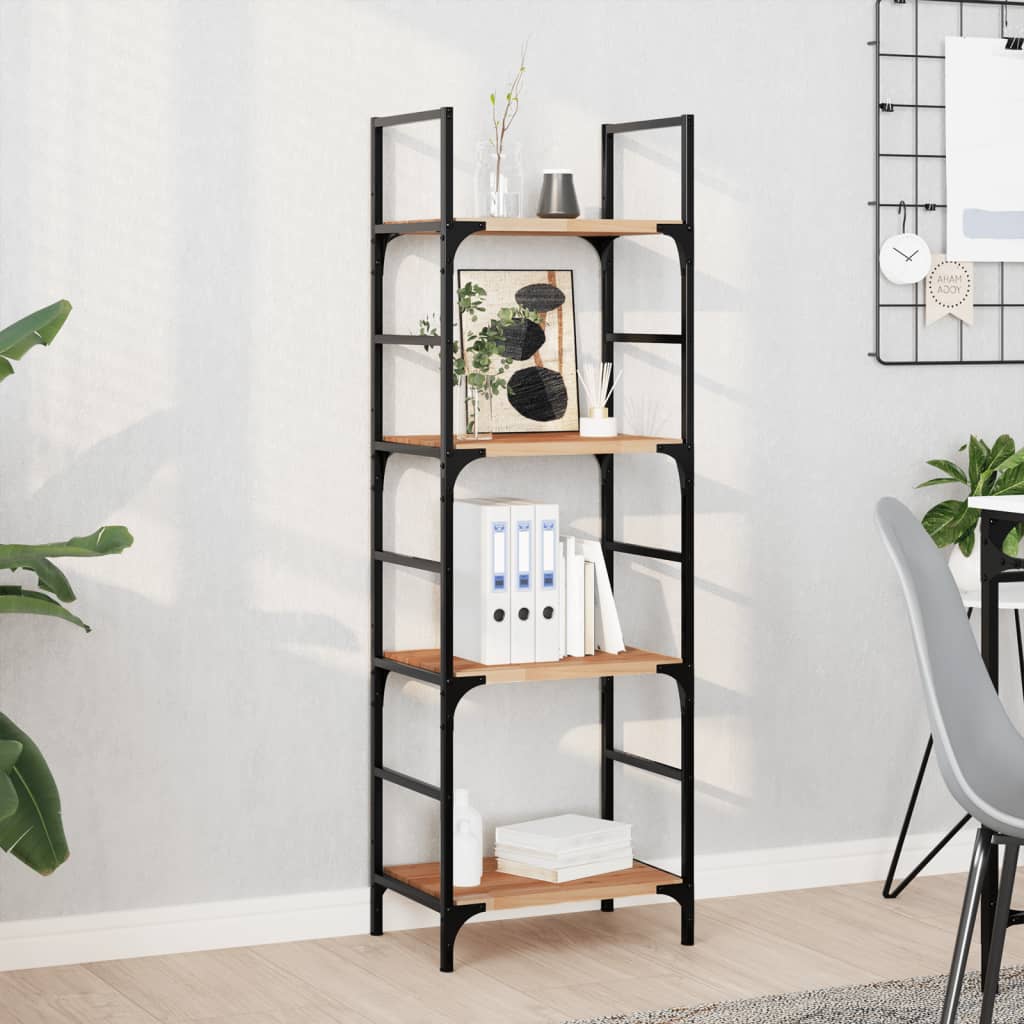 vidaXL Floating Shelves Oil Finished Height 2 cm Depth 30 cm 4 pcs