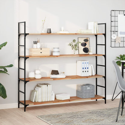 vidaXL Floating Shelves 4 pcs 120x30x2 cm Oil Finished Solid Wood Acacia 1