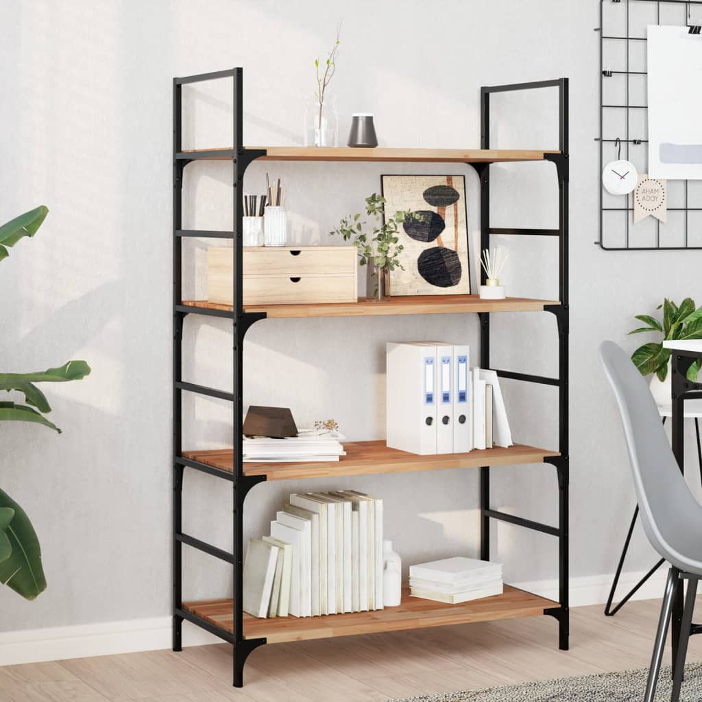 vidaXL Floating Shelves Oil Finished Height 2 cm Depth 40 cm 4 pcs