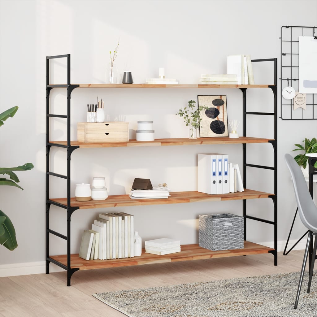 vidaXL Floating Shelves 3 pcs 160x40x2 cm Oil Finished Solid Wood Acacia 1