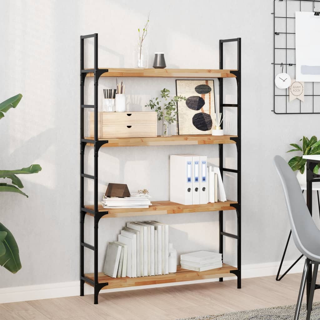Floating Shelves Oil Finished Height 4 cm Depth 20 cm 4 pcs 80 cm