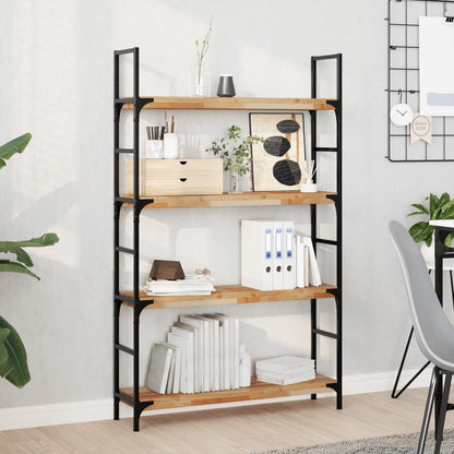 Floating Shelves Oil Finished Height 4 cm Depth 20 cm 4 pcs 100 cm
