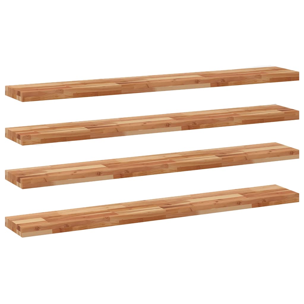 Floating Shelves Oil Finished Height 4 cm Depth 20 cm 4 pcs 160 cm