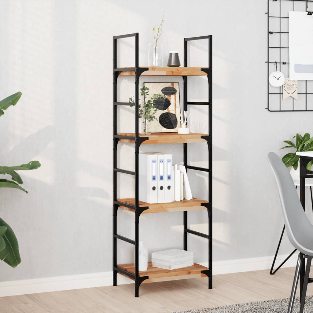 vidaXL Floating Shelves Oil Finished Height 4 cm Depth 30 cm 3 pcs