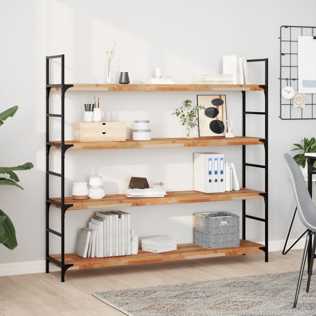 vidaXL Floating Shelves 3 pcs 140x30x4 cm Oil Finished Solid Wood Acacia 1
