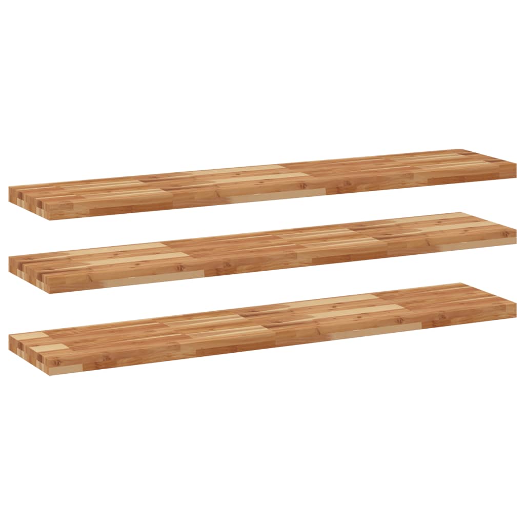 vidaXL Floating Shelves 3 pcs 160x30x4 cm Oil Finished 2
