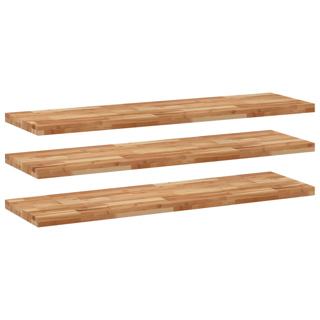 vidaXL Floating Shelves 3 pcs 140x40x4 cm Oil Finished 2