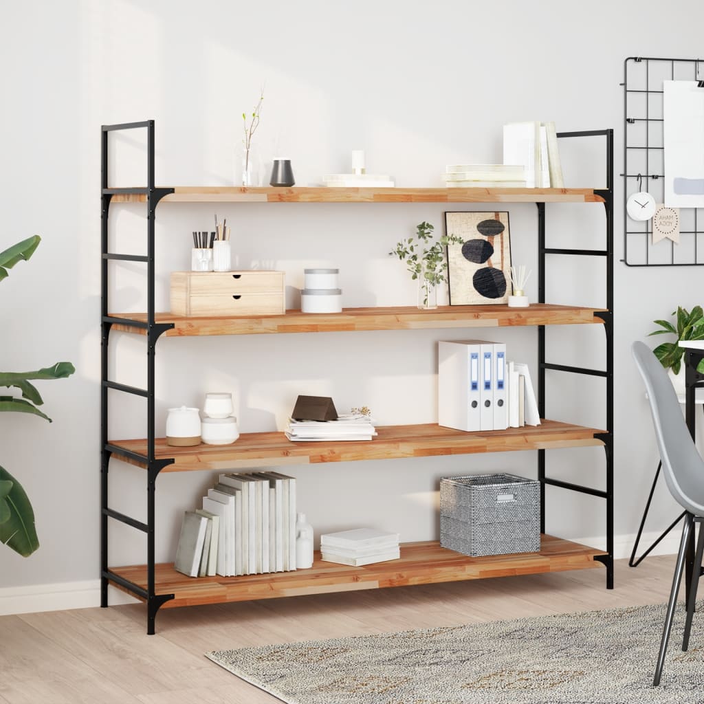 vidaXL Floating Shelves 3 pcs 140x40x4 cm Oil Finished 1