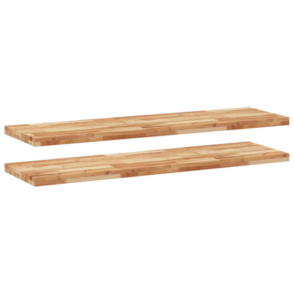 vidaXL Floating Shelves 2 pcs 160x40x4 cm Oil Finished Solid Wood Acacia 2