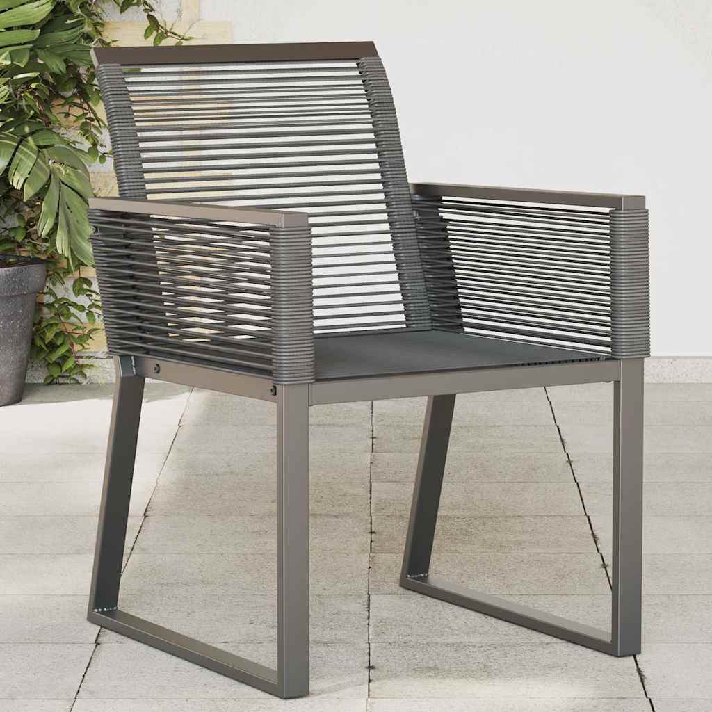 Garden Chairs Black Poly Rattan 2