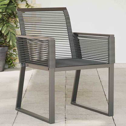 Garden Chairs Black Poly Rattan 2