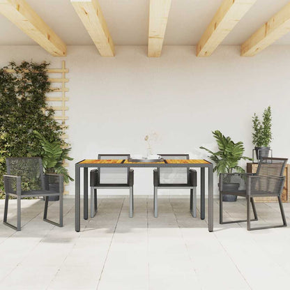 vidaXL Garden Chairs 4 pcs Black Poly Rattan 3
