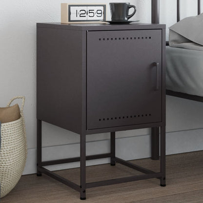 Bedside Cabinet 36x39x60,5 cm Steel Black 1