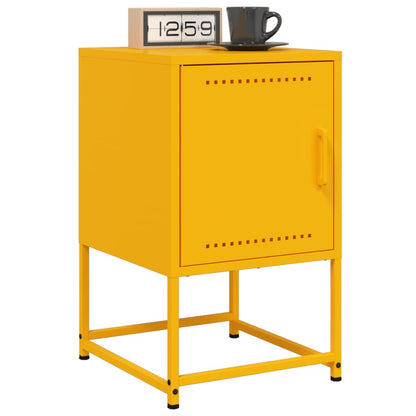 Bedside Cabinet 36x39x60,5 cm Steel Yellow 2