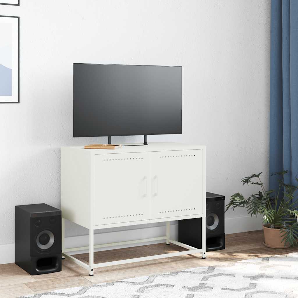 TV Cabinet 68,5x39x60,5 cm Steel White