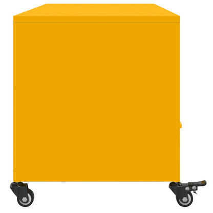 TV Cabinet 100,5x39x43,5 cm Steel Yellow