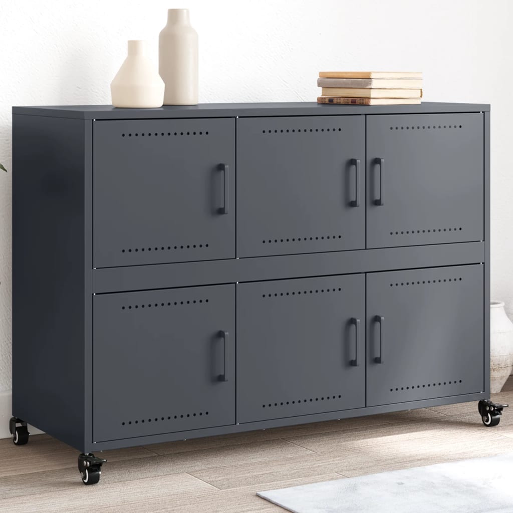 Sideboard 100,5x39x72 cm Steel Anthracite