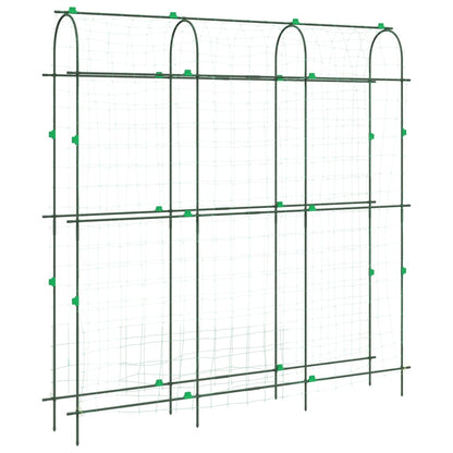 vidaXL Garden Trellises for Climbing Plants 3 pcs U-Shape Steel 4