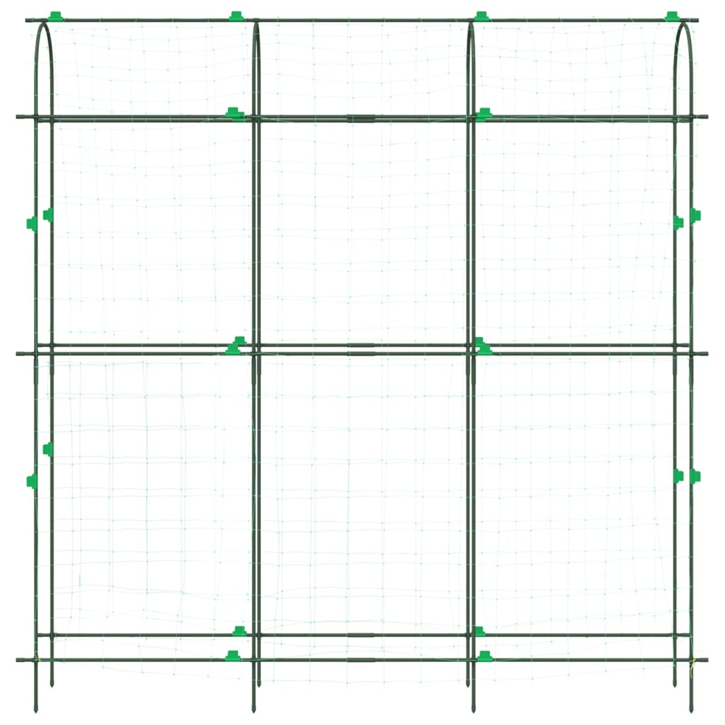 vidaXL Garden Trellises for Climbing Plants 3 pcs U-Shape Steel 5