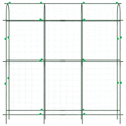 vidaXL Garden Trellises for Climbing Plants 3 pcs U-Shape Steel 5