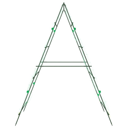 vidaXL Garden Trellises for Climbing Plants 4 pcs A-Frame Steel 5