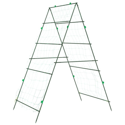 vidaXL Garden Trellises for Climbing Plants 4 pcs A-Frame Steel 6