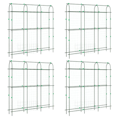 vidaXL Garden Trellises for Climbing Plants 4 pcs U-Shape Steel 2