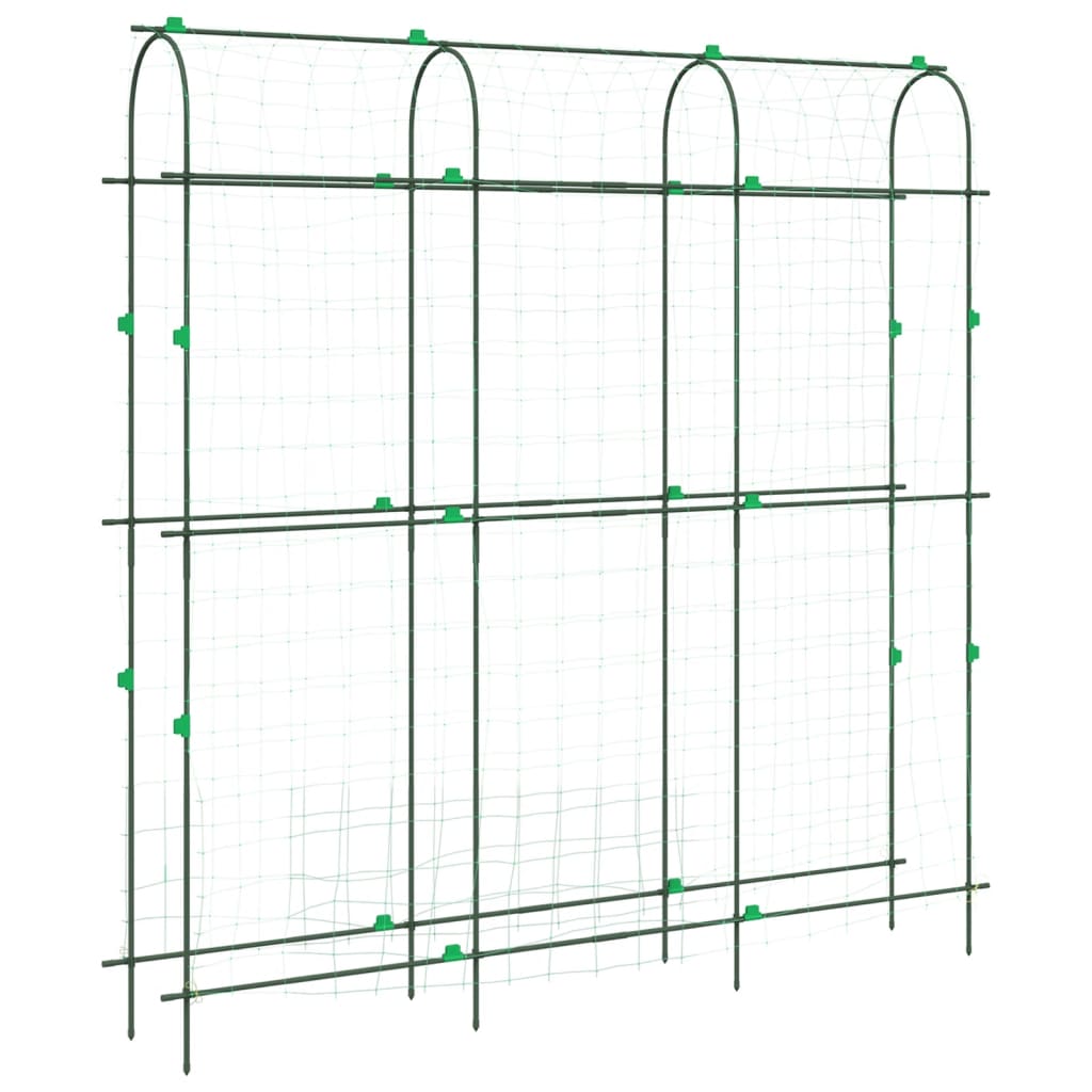vidaXL Garden Trellises for Climbing Plants 4 pcs U-Shape Steel 4