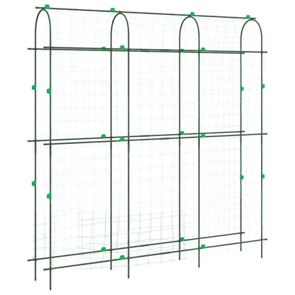 vidaXL Garden Trellises for Climbing Plants 4 pcs U-Shape Steel 4