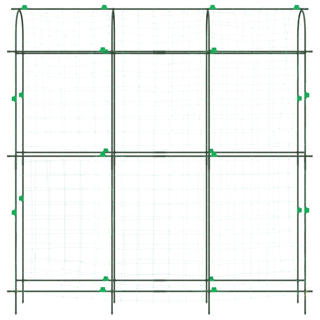 vidaXL Garden Trellises for Climbing Plants 4 pcs U-Shape Steel 5
