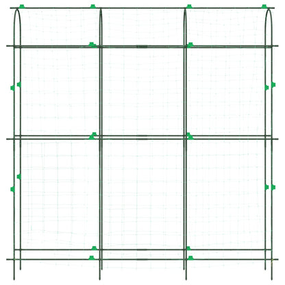 vidaXL Garden Trellises for Climbing Plants 4 pcs U-Shape Steel 5