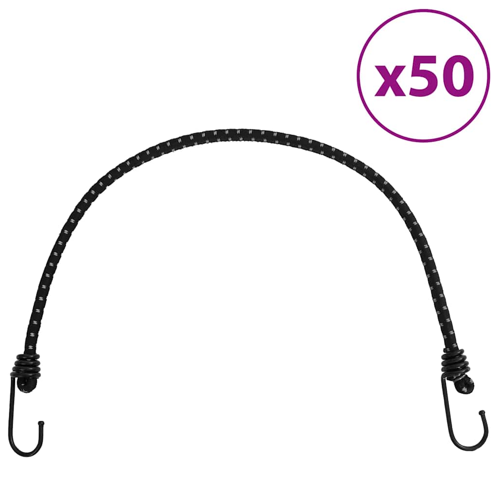 Bungee Cords with Reflective Strips and Hooks 59 cm