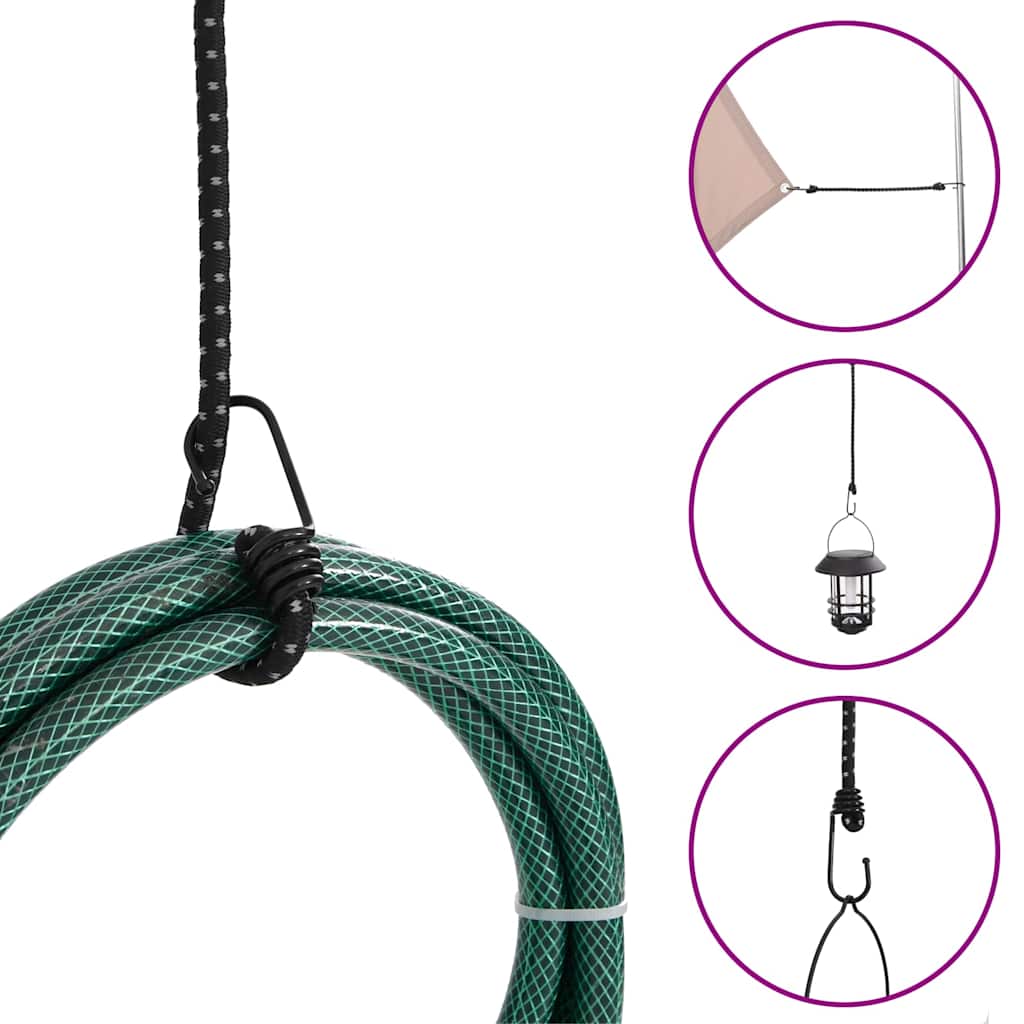 Bungee Cords with Reflective Strips and Hooks 88 cm
