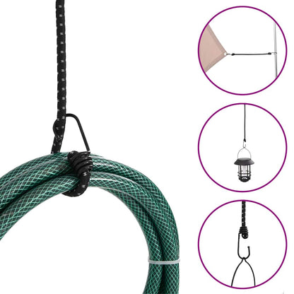 Bungee Cords with Reflective Strips and Hooks 88 cm