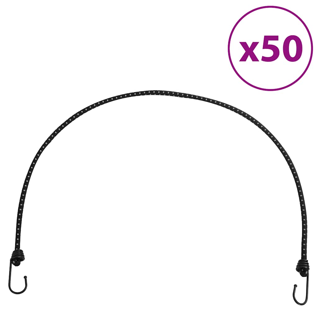 Bungee Cords with Reflective Strips and Hooks 100 cm