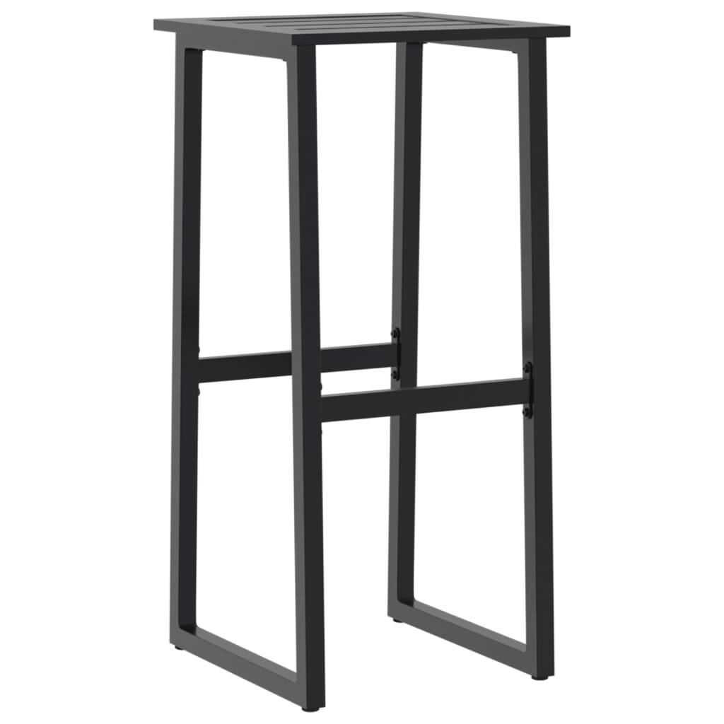 vidaXL Bar Stools 4 pcs Black 38x38x80 cm Powder-coated Steel 4