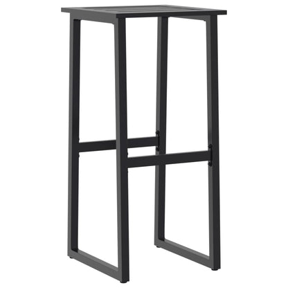 vidaXL Bar Stools 4 pcs Black 38x38x80 cm Powder-coated Steel 4