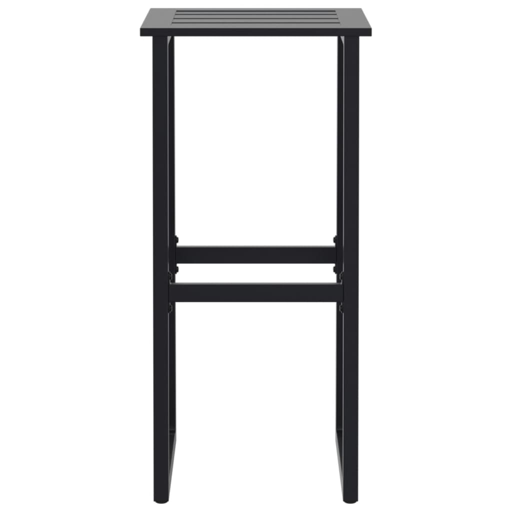 vidaXL Bar Stools 4 pcs Black 38x38x80 cm Powder-coated Steel 5