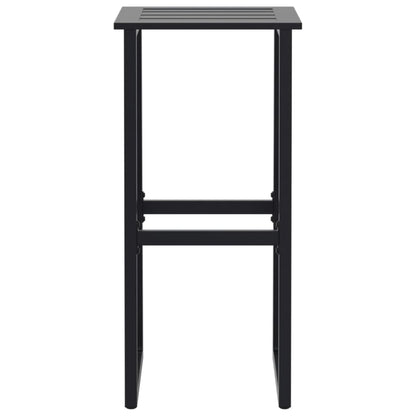vidaXL Bar Stools 4 pcs Black 38x38x80 cm Powder-coated Steel 5