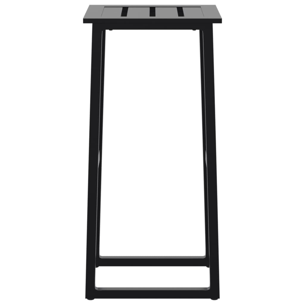 vidaXL Bar Stools 4 pcs Black 38x38x80 cm Powder-coated Steel 6