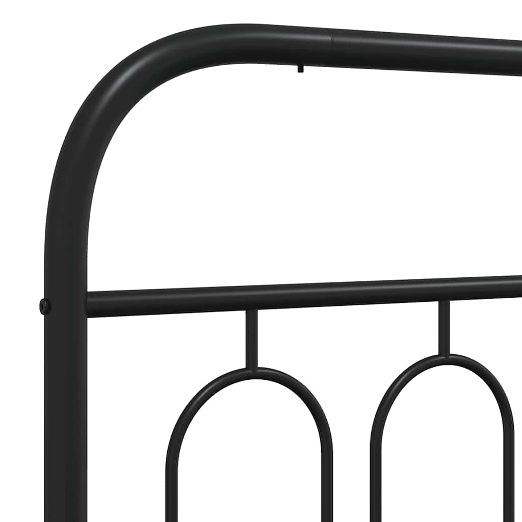 Metal Replace Headboard Black 183 cm