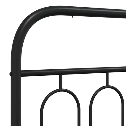 Metal Replace Headboard Black 183 cm