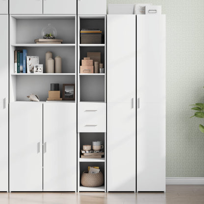Highboard 30x42.5x185 cm Engineered Wood White