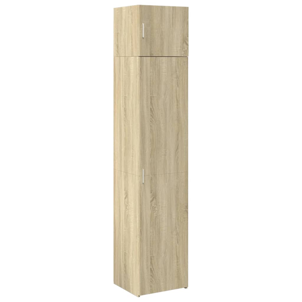 vidaXL Slim Storage Cabinet Sonoma Oak 45x42.5x225 cm Engineered Wood 2