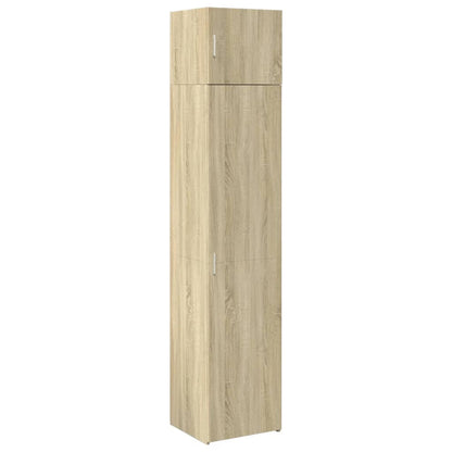 vidaXL Slim Storage Cabinet Sonoma Oak 45x42.5x225 cm Engineered Wood 2