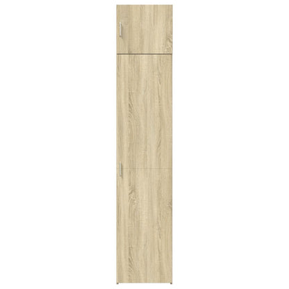 vidaXL Slim Storage Cabinet Sonoma Oak 45x42.5x225 cm Engineered Wood 4