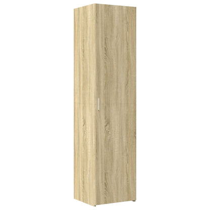 vidaXL Slim Storage Cabinet Sonoma Oak 45x42.5x225 cm Engineered Wood 6