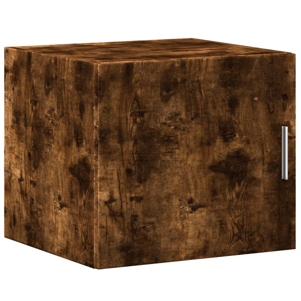 vidaXL Slim Storage Cabinet Smoked Oak 45x42.5x225 cm Engineered Wood 5