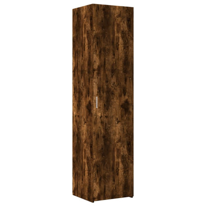 vidaXL Slim Storage Cabinet Smoked Oak 45x42.5x225 cm Engineered Wood 6