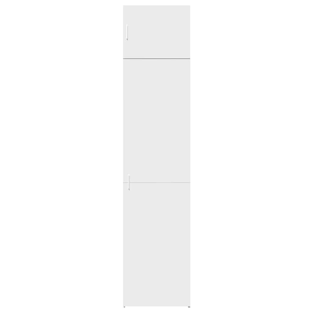 vidaXL Slim Storage Cabinet White 50x42.5x225 cm Engineered Wood 4